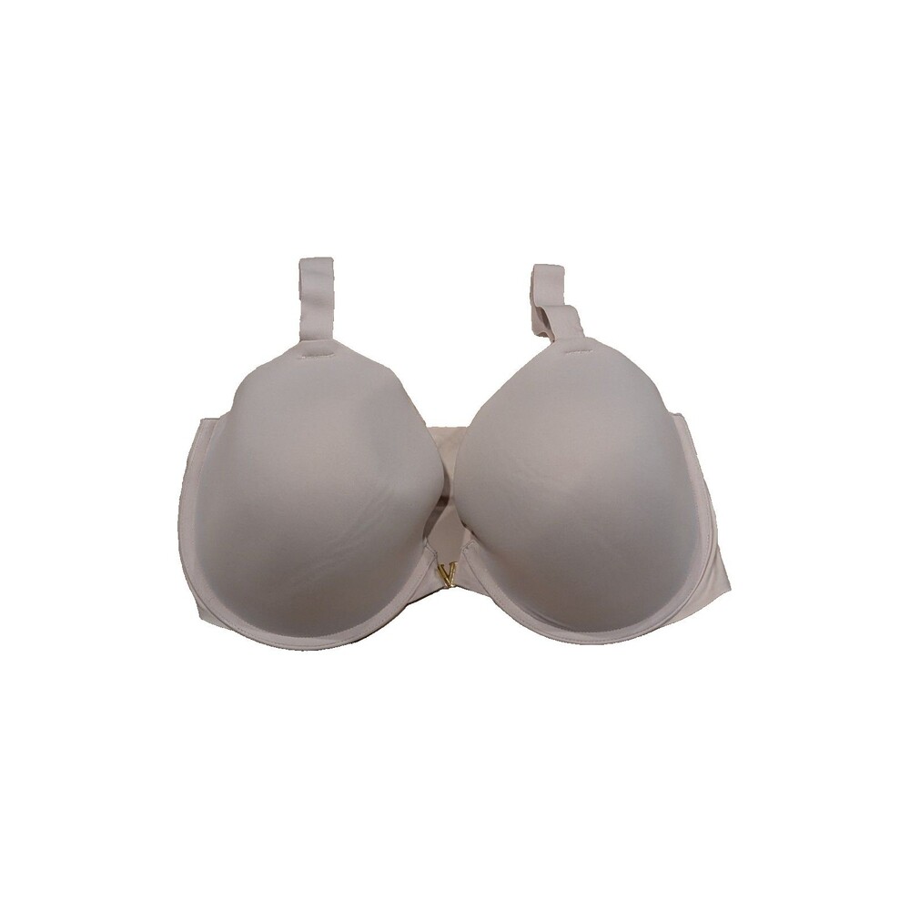 Victoria's Secret Perfect Coverage Bra 38DDD Beige Gold V Front Closure VS